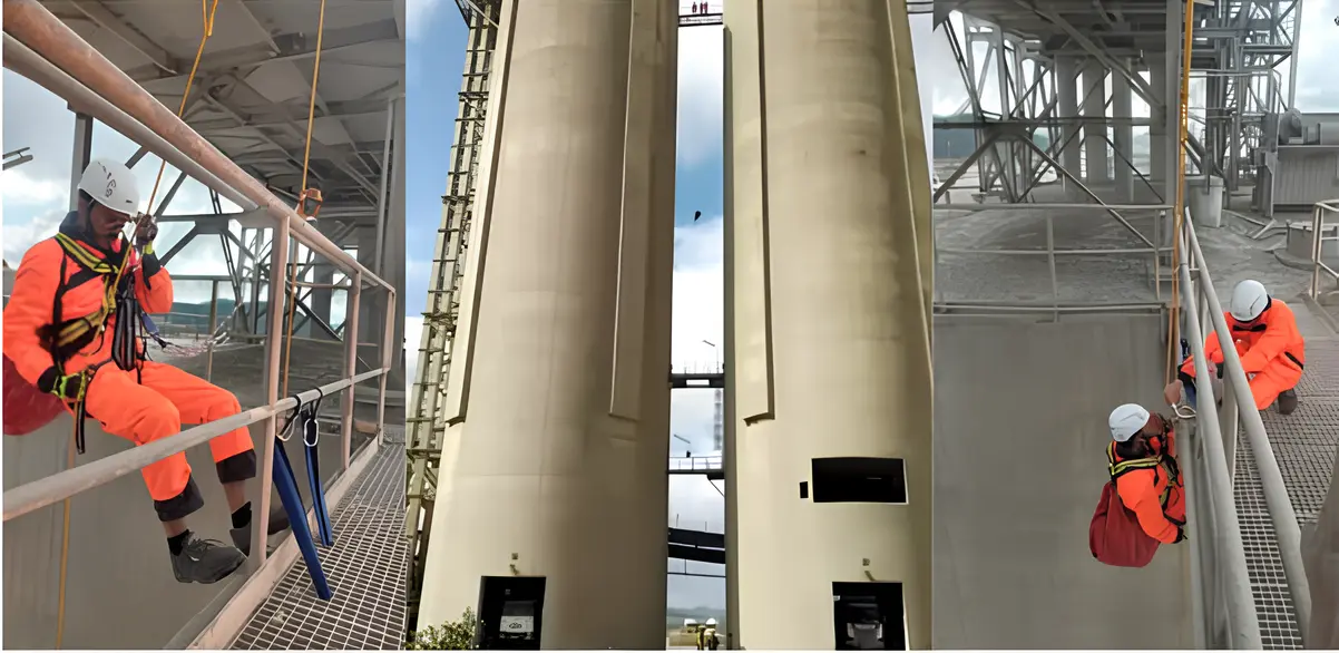 Cordiste IRATA certifié travaux en hauteur Tunisie - Intervention professionnelle sécurisée